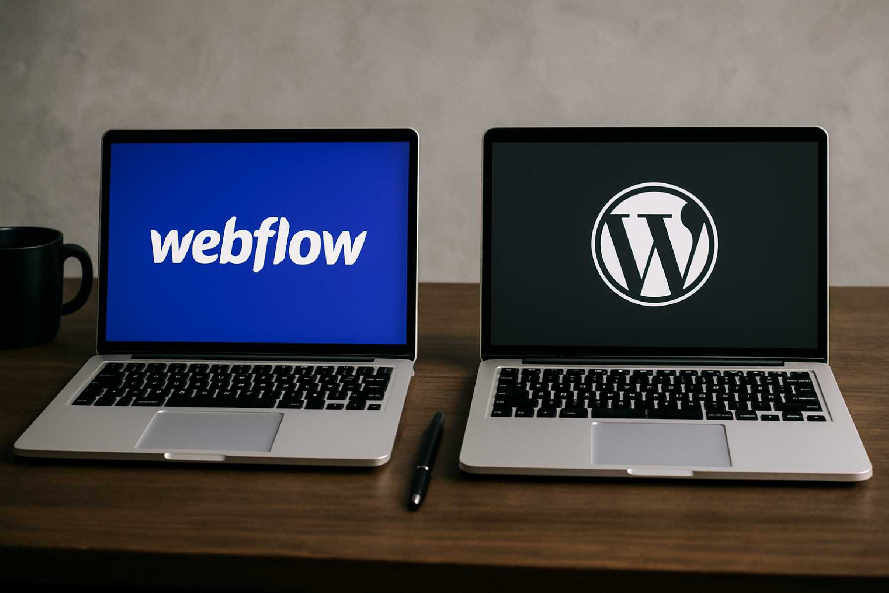 Webflow מול WordPress
