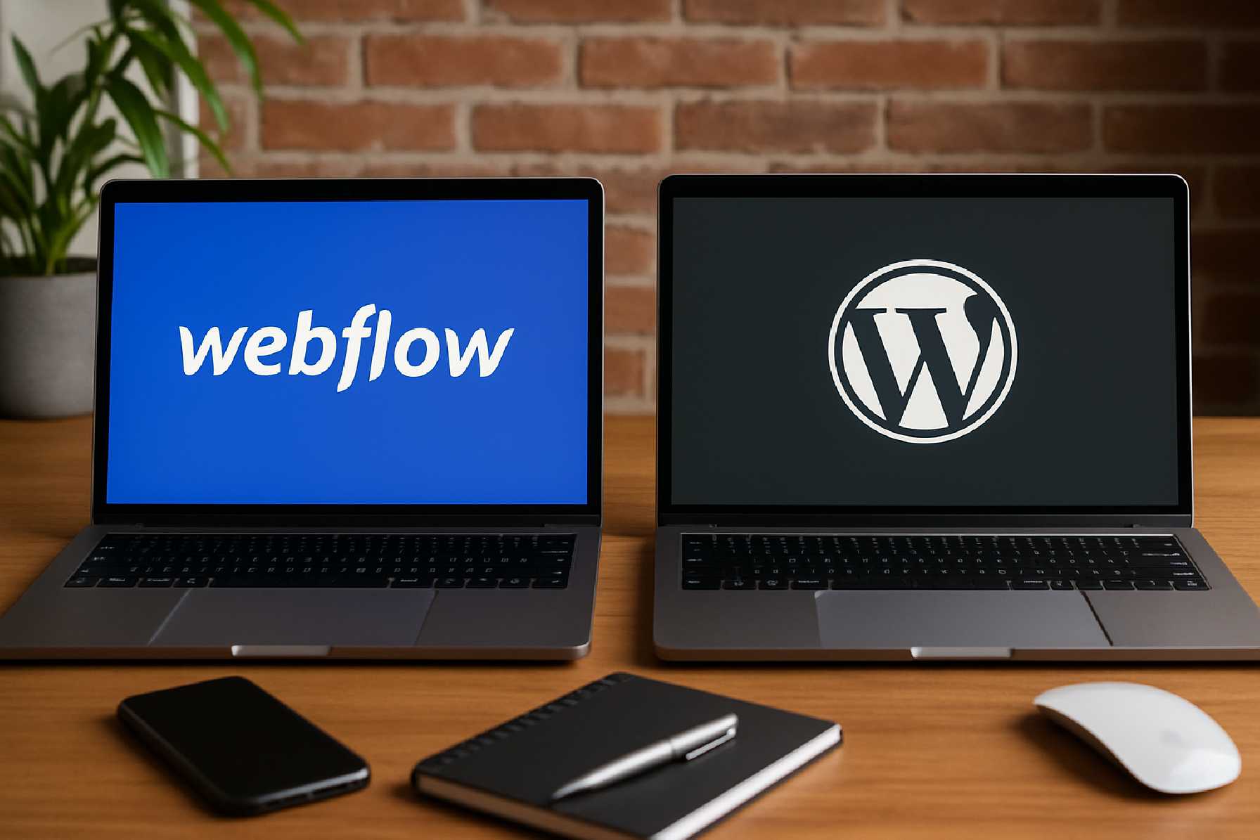 Webflow מול WordPress